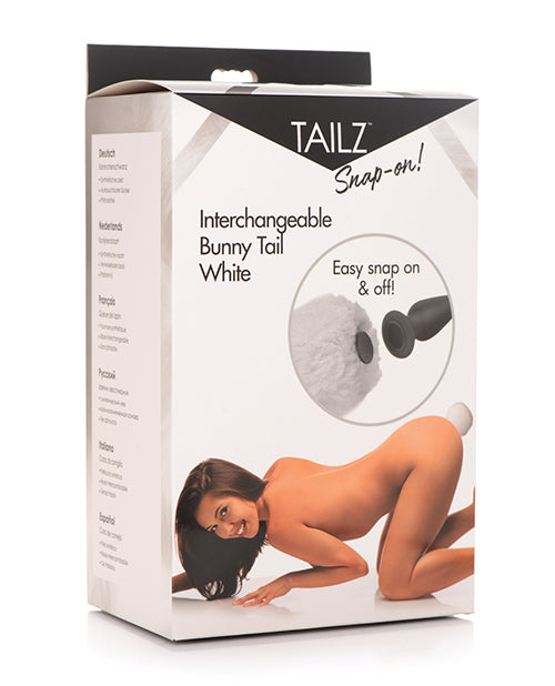 Tailz Interchangeable Bunny Tail - White - Empower Pleasure