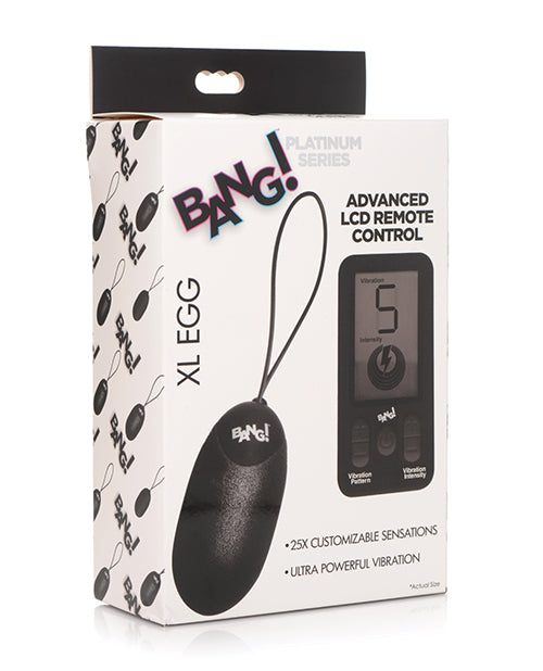 Bang! 25X Vibrating Silicone XL Egg w/ Remote