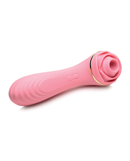 Inmi Bloomgasm Passion Petals 10X Silicone Suction Rose Vibrator - Pink - Empower Pleasure