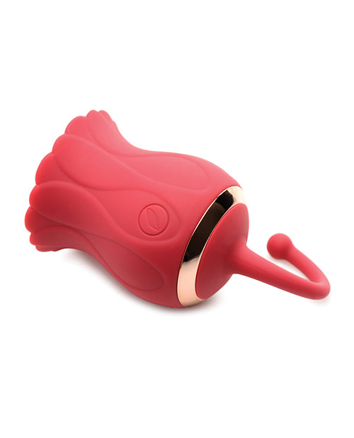 Inmi Bloomgasm Royalty Rose Textured Suction Clit Stimulator - Red - Empower Pleasure