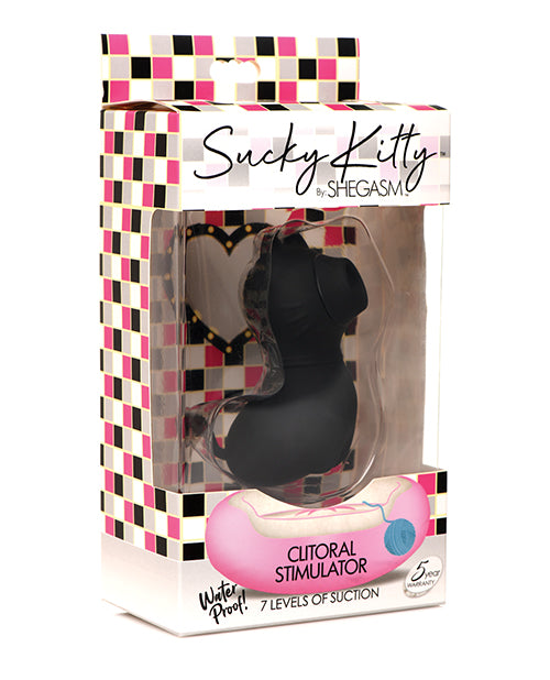 Inmi Shegasm Sucky Kitty Clitoral Stimulator - Black - Empower Pleasure