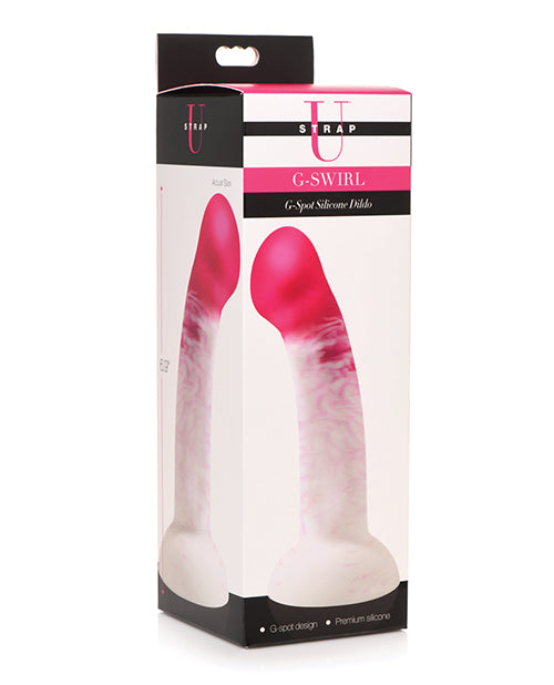 Strap U G Swirl G Spot Silicone Dildo - Pink - Empower Pleasure