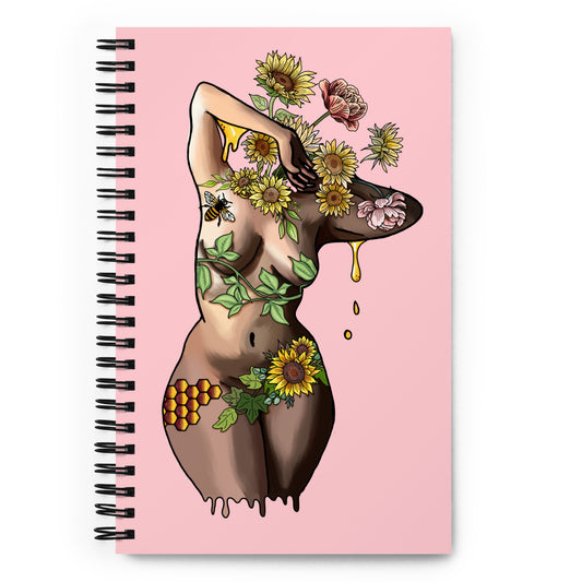 Inflorescence Spiral notebook - Empower Pleasure