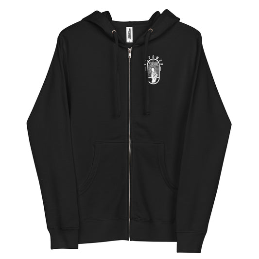 Line Up Unisex Fleece Zip-Up Hoodie - Empower Pleasure