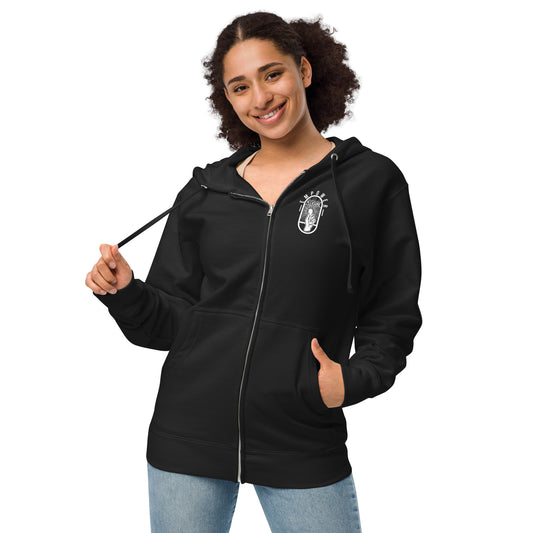 Line Up Unisex Fleece Zip-Up Hoodie - Empower Pleasure